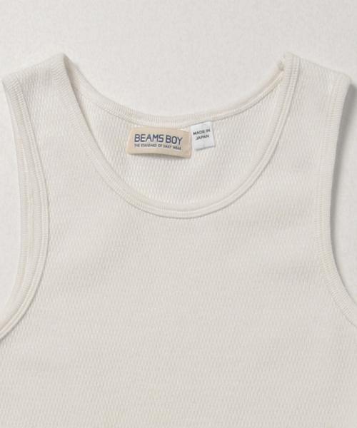 BEAMS BOY（ビームスボーイ）の「【FUDGE5月号掲載】BEAMS BOY / ハニカム タンクトップ（タンクトップ・レディース・ナチュラル/グレー/オリーブ・ONE SIZE）」の18枚目の写真