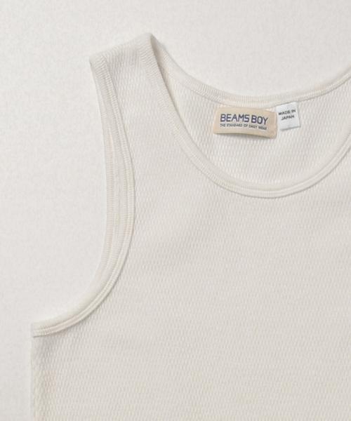 BEAMS BOY（ビームスボーイ）の「【FUDGE5月号掲載】BEAMS BOY / ハニカム タンクトップ（タンクトップ・レディース・ナチュラル/グレー/オリーブ・ONE SIZE）」の19枚目の写真