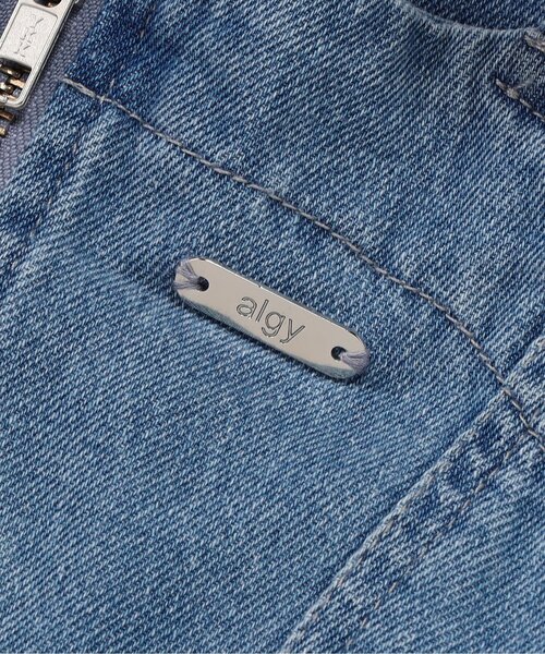 algy（アルジー）の「フロントジップりぼんジャンスカ（ワンピース・キッズ・サックスブルー/グレー・160/150/140/130）」の15枚目の写真