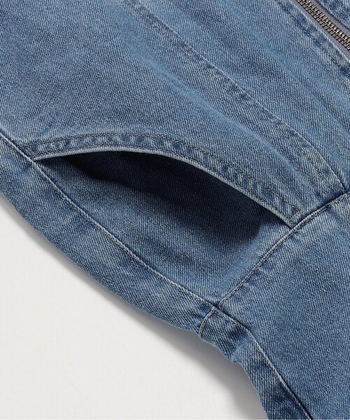 algy（アルジー）の「フロントジップりぼんジャンスカ（ワンピース・キッズ・サックスブルー/グレー・160/150/140/130）」の16枚目の写真