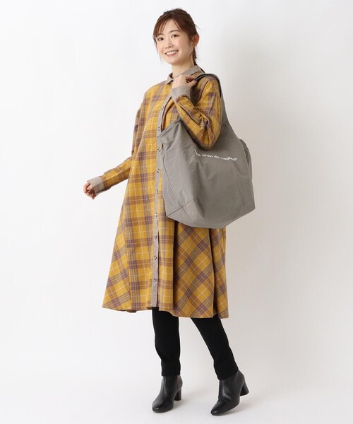 one'sterrace(ワンズテラス)の「カラーズ 保冷バルーンバッグ L(エコバッグ/サブバッグ・レディース・カーキ系5/グレー系4/ブラック系8・03)」の6枚目の写真