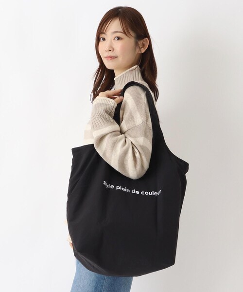 one'sterrace(ワンズテラス)の「カラーズ 保冷バルーンバッグ L(エコバッグ/サブバッグ・レディース・カーキ系5/グレー系4/ブラック系8・03)」の9枚目の写真