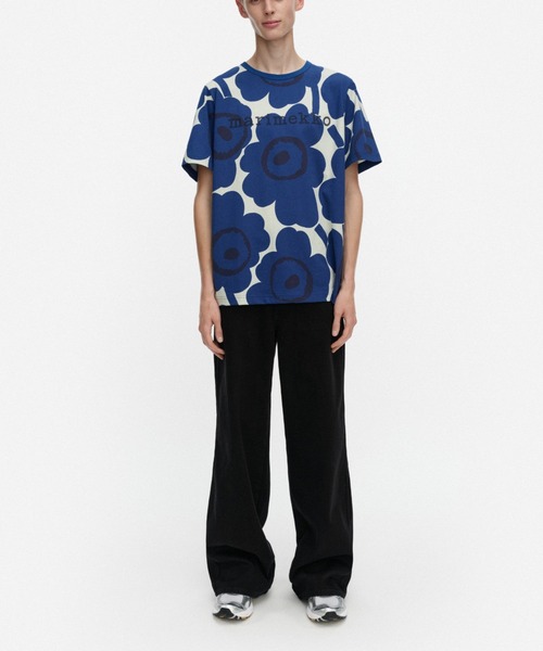 marimekko(マリメッコ)の「【kioski】Vihne Unikko / t-shirt(Tシャツ/カットソー・レディース・ブルー・X-LARGE/LARGE/MEDIUM/SMALL/X-SMALL)」の5枚目の写真