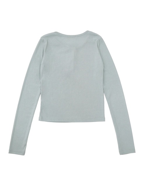 セール】ヘンリーネックベーシック長袖トップス / トップス 長袖 春服