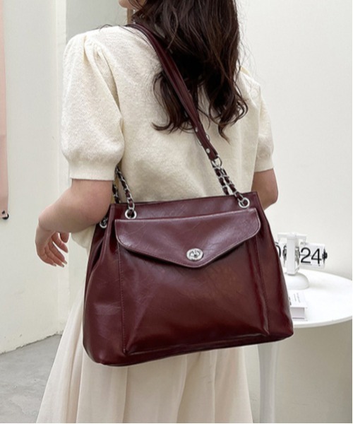 MASHIRO(マシロ)の「【MASHIRO】チェーンミックスショルダーバッグ(MA/EK485)(ショルダーバッグ・レディース・ブラック/レッド/オフホワイト・FREE)」の11枚目の写真