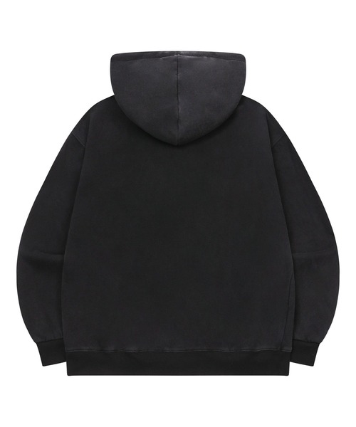 MUCENT(ムセント)の「【日本未発売/WEB限定】MUCENT(ムセント)/ユニセックス ピグメント フーディ ジップアップ パーカー/DENVER 2-WAY PIGMENT HOOD ZIP-UP(パーカー・レディース・ブラック・FREE)」の3枚目の写真