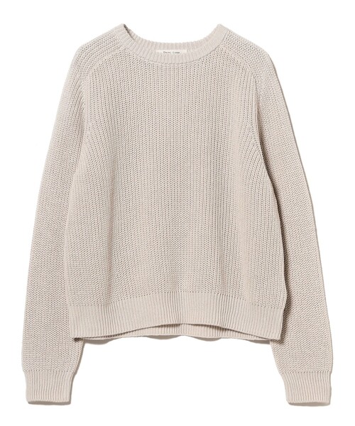 Demi-Luxe BEAMS(デミルクス ビームス)の「5ゲージ コットン 畦編み プルオーバー(ニット/セーター・レディース・ピンク/ライトグレー・ONE SIZE)」の11枚目の写真