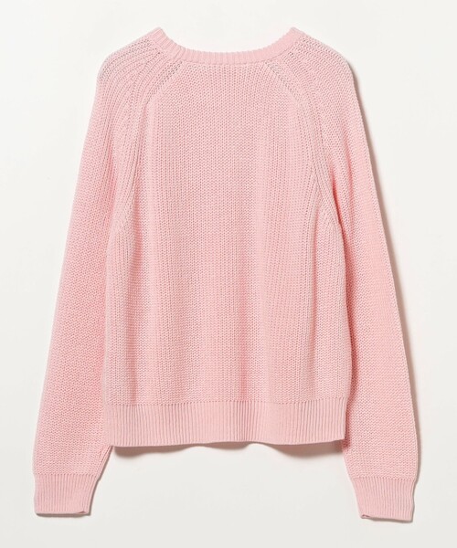 Demi-Luxe BEAMS(デミルクス ビームス)の「5ゲージ コットン 畦編み プルオーバー(ニット/セーター・レディース・ピンク/ライトグレー・ONE SIZE)」の5枚目の写真