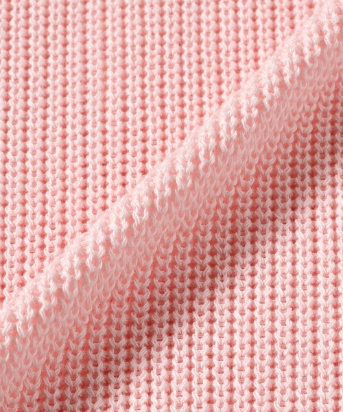 Demi-Luxe BEAMS(デミルクス ビームス)の「5ゲージ コットン 畦編み プルオーバー(ニット/セーター・レディース・ピンク/ライトグレー・ONE SIZE)」の4枚目の写真