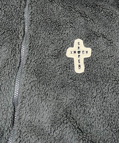 SK8ER ROCK(スケーターロック)の「Cross Logo Fleece Zip-Up Jacket ((dark gray))(その他アウター・メンズ・その他・FREE)」の4枚目の写真