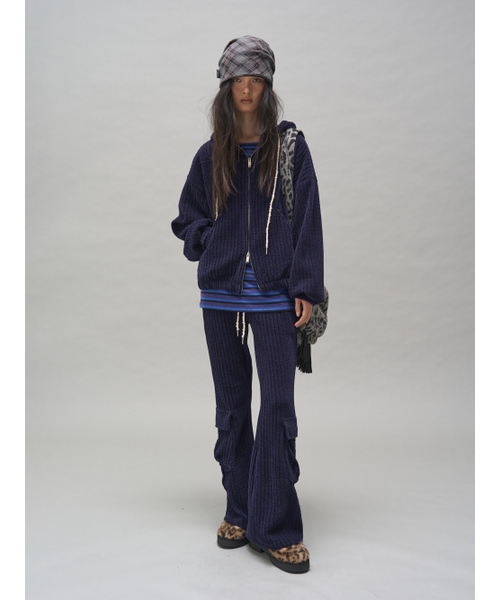 SOMSOC(ソムソック)の「BRYNN CORDUROY BOOTSCUT PANTS_NAVY(その他パンツ・レディース・その他・FREE)」の1枚目の写真