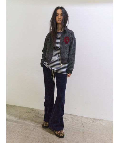 SOMSOC(ソムソック)の「BRYNN CORDUROY BOOTSCUT PANTS_NAVY(その他パンツ・レディース・その他・FREE)」の2枚目の写真