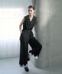 HARE | 【CEREMONY SET UP対応】レースデザインジャンプスーツ(HARE)(サロペット/オーバーオール)