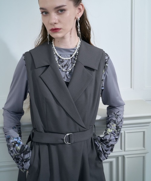 HARE（ハレ）の「【CEREMONY SET UP対応】レースデザインジャンプスーツ(HARE)（サロペット/オーバーオール・レディース・ブラック/グレー・FREE）」の22枚目の写真