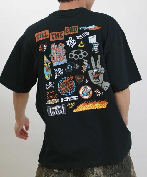 SANTA CRUZ(サンタクルーズ)の「SANTA CRUZ/サンタクルーズ メンズ 半袖 Tシャツ SC COLLECTOR MAP S/S TEE ムラサキ限定 502262401(Tシャツ/カットソー・メンズ・ホワイト/ブラック/グリーン・L/XL/M)」の2枚目の写真