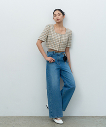 MAKE A TOAST（メイクアトースト）の「ストレートデニムパンツブルー MBESPA010BL（デニムパンツ）」