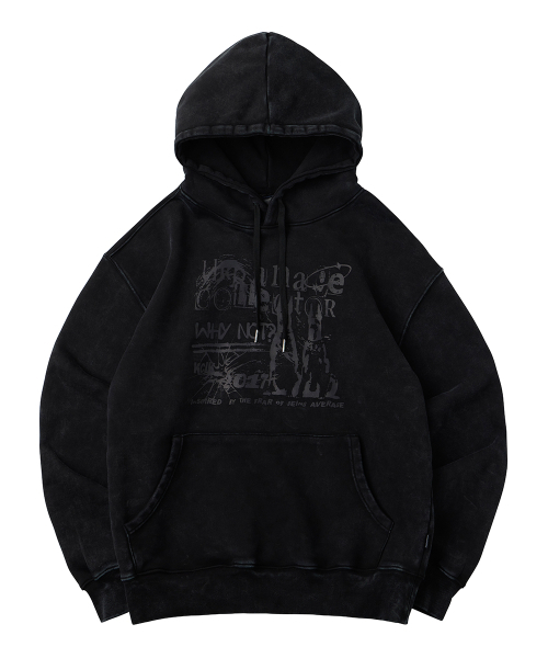 URBANAGE(アーバンエイジ)の「COLLECTOR ピグメントオーバーフード ヴィンテージブラック(パーカー・レディース・その他・MEDIUM/LARGE)」の1枚目の写真