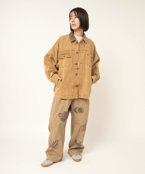 RNA-N(アールエヌエーエヌ)の「M2614 ルーズテリー8分袖プルオーバー(Tシャツ/カットソー・レディース・ベージュ/キナリ/ブラウン・FREE)」の9枚目の写真