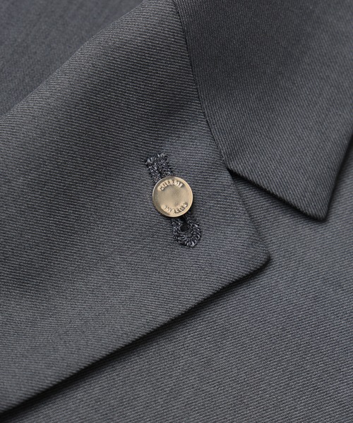 CULLNI（クルニ）の「Dry Gabardine Tailored Collar Shirt Jacket（テーラードジャケット・メンズ・ネイビー/チャコール/カーキ/ブラック・2/1/0）」の8枚目の写真