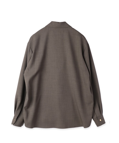 CULLNI（クルニ）の「Dry Gabardine Tailored Collar Shirt Jacket（テーラードジャケット・メンズ・ネイビー/チャコール/カーキ/ブラック・2/1/0）」の12枚目の写真