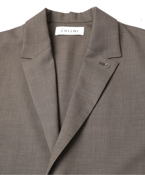 CULLNI（クルニ）の「Dry Gabardine Tailored Collar Shirt Jacket（テーラードジャケット・メンズ・ネイビー/チャコール/カーキ/ブラック・2/1/0）」の13枚目の写真