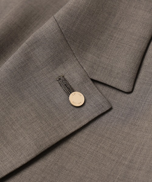 CULLNI（クルニ）の「Dry Gabardine Tailored Collar Shirt Jacket（テーラードジャケット・メンズ・ネイビー/チャコール/カーキ/ブラック・2/1/0）」の14枚目の写真