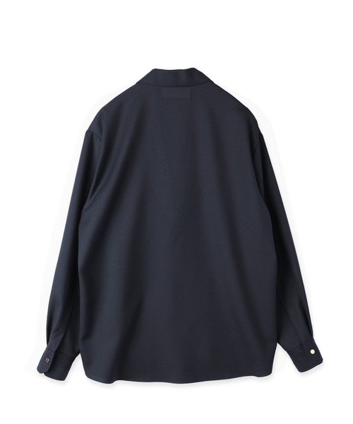 CULLNI（クルニ）の「Dry Gabardine Tailored Collar Shirt Jacket（テーラードジャケット・メンズ・ネイビー/チャコール/カーキ/ブラック・2/1/0）」の18枚目の写真