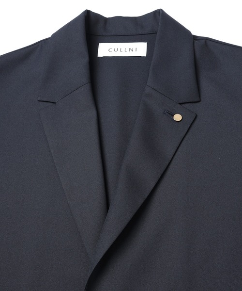 CULLNI（クルニ）の「Dry Gabardine Tailored Collar Shirt Jacket（テーラードジャケット・メンズ・ネイビー/チャコール/カーキ/ブラック・2/1/0）」の19枚目の写真