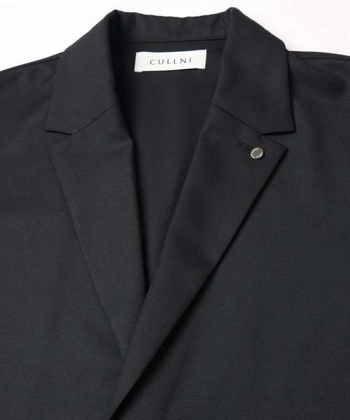 CULLNI(クルニ)の「Dry Gabardine Tailored Collar Shirt Jacket(テーラードジャケット・メンズ・ネイビー/チャコール/カーキ/ブラック・2/1/0)」の18枚目の写真
