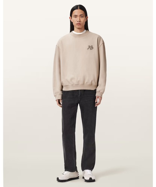 ALLSAINTS(オールセインツ)の「ICON OVERSIZED CREW NECK SWEATSHIRT | ICON オーバーサイズ クルー ネック スウェットシャツ(スウェット・メンズ・ブラウン系その他・S/M/L/XS)」の4枚目の写真
