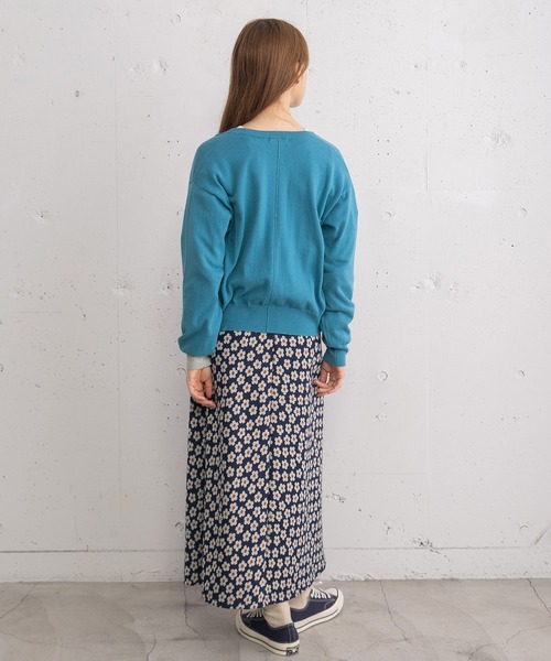 POU DOU DOU(プードゥドゥ)の「ひねり前立てクルーネックカーディガン(カーディガン/ボレロ・レディース・グレー/ブルー/ブラック/イエロー/ピンク・3)」の16枚目の写真