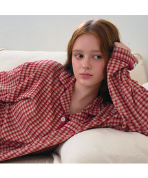 OFFHOUR（オフアワー）の「クレムプラッド フラフィット 長袖パジャマセット（ルームウェア/パジャマ）」