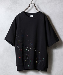 NUMBER (N)INE（ナンバーナイン）の「HAND PAINTED FIRM COTTON RAGLAN SHORT SLEEVE SWEATSHIRT / ハンドペイント ファーム コットン ラグラン ショートスリーブ スウェット（スウェット）」