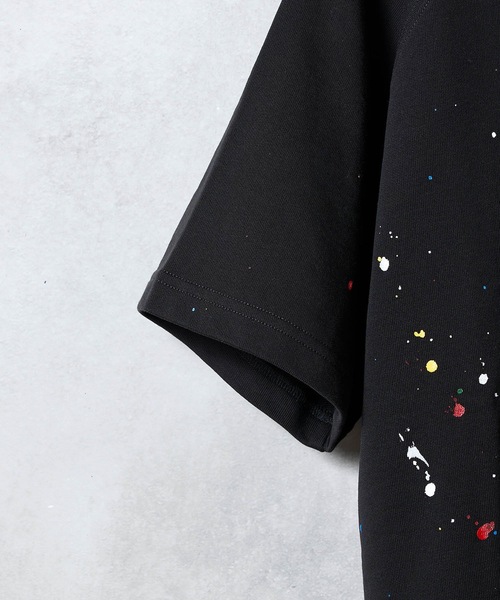 NUMBER (N)INE（ナンバーナイン）の「HAND PAINTED FIRM COTTON RAGLAN SHORT SLEEVE SWEATSHIRT / ハンドペイント ファーム コットン ラグラン ショートスリーブ スウェット（スウェット・メンズ・グレー系その他2/グレー系その他3/ブラック/ブラック系その他2/グレー・M/L/XL）」の8枚目の写真