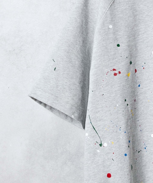 NUMBER (N)INE（ナンバーナイン）の「HAND PAINTED FIRM COTTON RAGLAN SHORT SLEEVE SWEATSHIRT / ハンドペイント ファーム コットン ラグラン ショートスリーブ スウェット（スウェット・メンズ・グレー系その他2/グレー系その他3/ブラック/ブラック系その他2/グレー・M/L/XL）」の13枚目の写真