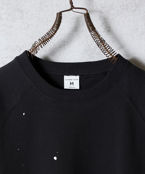 NUMBER (N)INE（ナンバーナイン）の「HAND PAINTED FIRM COTTON RAGLAN SHORT SLEEVE SWEATSHIRT / ハンドペイント ファーム コットン ラグラン ショートスリーブ スウェット（スウェット・メンズ・グレー系その他2/グレー系その他3/ブラック/ブラック系その他2/グレー・M/L/XL）」の17枚目の写真