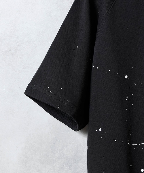 NUMBER (N)INE（ナンバーナイン）の「HAND PAINTED FIRM COTTON RAGLAN SHORT SLEEVE SWEATSHIRT / ハンドペイント ファーム コットン ラグラン ショートスリーブ スウェット（スウェット・メンズ・グレー系その他2/グレー系その他3/ブラック/ブラック系その他2/グレー・M/L/XL）」の18枚目の写真