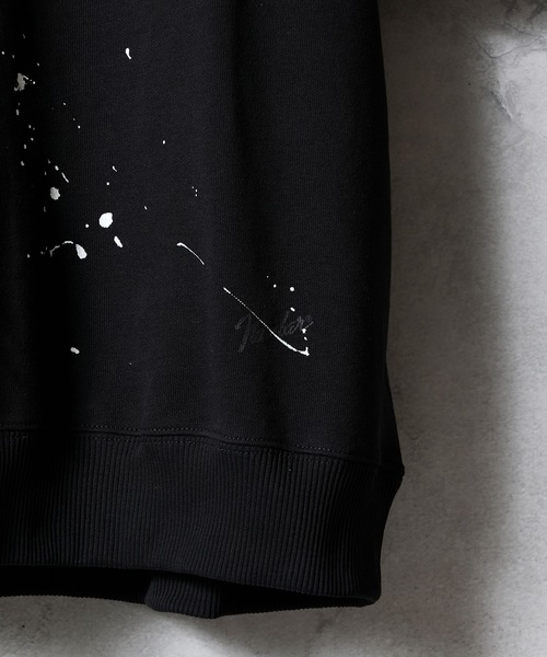 NUMBER (N)INE（ナンバーナイン）の「HAND PAINTED FIRM COTTON RAGLAN SHORT SLEEVE SWEATSHIRT / ハンドペイント ファーム コットン ラグラン ショートスリーブ スウェット（スウェット・メンズ・グレー系その他2/グレー系その他3/ブラック/ブラック系その他2/グレー・M/L/XL）」の19枚目の写真