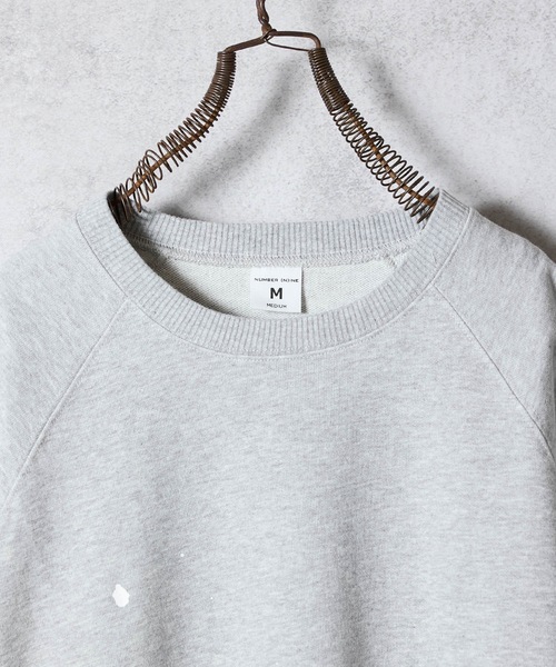 NUMBER (N)INE（ナンバーナイン）の「HAND PAINTED FIRM COTTON RAGLAN SHORT SLEEVE SWEATSHIRT / ハンドペイント ファーム コットン ラグラン ショートスリーブ スウェット（スウェット・メンズ・グレー系その他2/グレー系その他3/ブラック/ブラック系その他2/グレー・M/L/XL）」の21枚目の写真