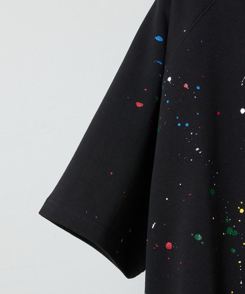 NUMBER (N)INE(ナンバーナイン)の「HAND PAINTED FIRM COTTON LIGHT SHORT PILE RAGLAN SHORT SLEEVE SWEATSHIRT / ハンドペイント ファーム コットン ライト ミニ裏毛 ラグラン ショートスリーブ スウェット(スウェット・メンズ・グレー系その他2/グレー系その他3/ブラック/ブラック系その他2/グレー/ブラック系その他3/ブラック系その他4・M/L/XL)」の22枚目の写真