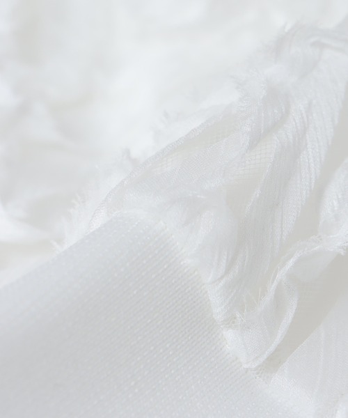 Jines（ジネス）の「テープ刺繍レースカーディガン（カーディガン/ボレロ・レディース・ブラック/ホワイト/アイボリー・38）」の7枚目の写真