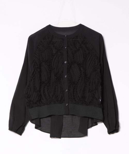Jines（ジネス）の「テープ刺繍レースカーディガン（カーディガン/ボレロ・レディース・ブラック/ホワイト/アイボリー・38）」の21枚目の写真