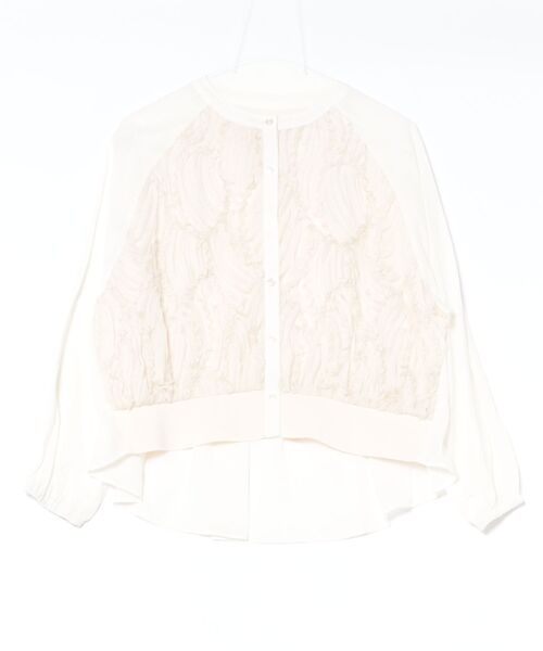 Jines（ジネス）の「テープ刺繍レースカーディガン（カーディガン/ボレロ・レディース・ブラック/ホワイト/アイボリー・38）」の22枚目の写真