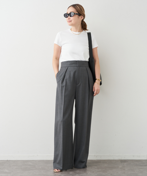 Deuxieme Classe（ドゥーズィエムクラス）の「VICTORIAN HIGH WAIST パンツ（その他パンツ・レディース・キャメル/ネイビー/チャコールグレー・34/36/38）」の10枚目の写真