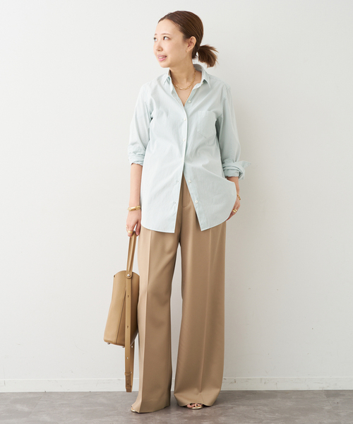 Deuxieme Classe（ドゥーズィエムクラス）の「VICTORIAN HIGH WAIST パンツ（その他パンツ・レディース・キャメル/ネイビー/チャコールグレー・34/36/38）」の11枚目の写真