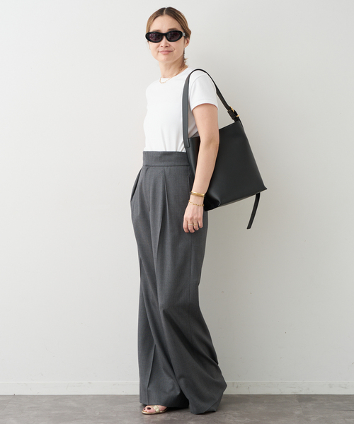 Deuxieme Classe（ドゥーズィエムクラス）の「VICTORIAN HIGH WAIST パンツ（その他パンツ・レディース・キャメル/ネイビー/チャコールグレー・34/36/38）」の16枚目の写真