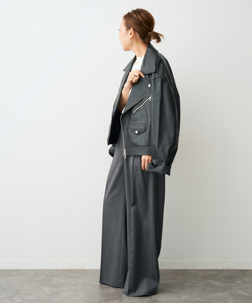 Deuxieme Classe（ドゥーズィエムクラス）の「VICTORIAN HIGH WAIST パンツ（その他パンツ・レディース・キャメル/ネイビー/チャコールグレー・34/36/38）」の18枚目の写真