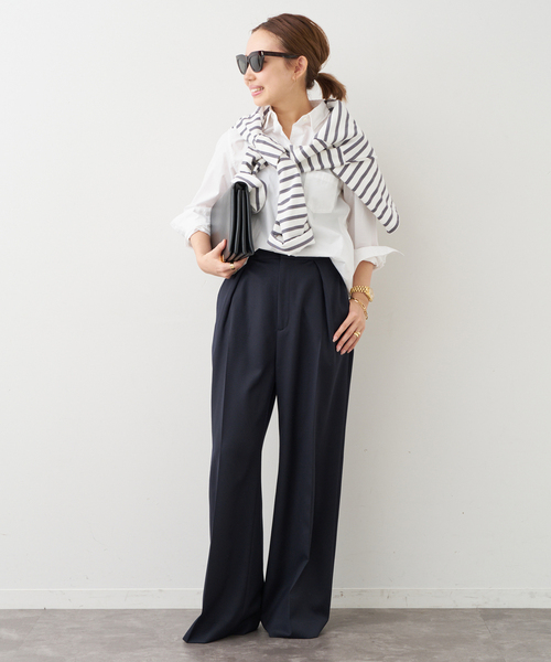 Deuxieme Classe（ドゥーズィエムクラス）の「VICTORIAN HIGH WAIST パンツ（その他パンツ・レディース・キャメル/ネイビー/チャコールグレー・34/36/38）」の8枚目の写真