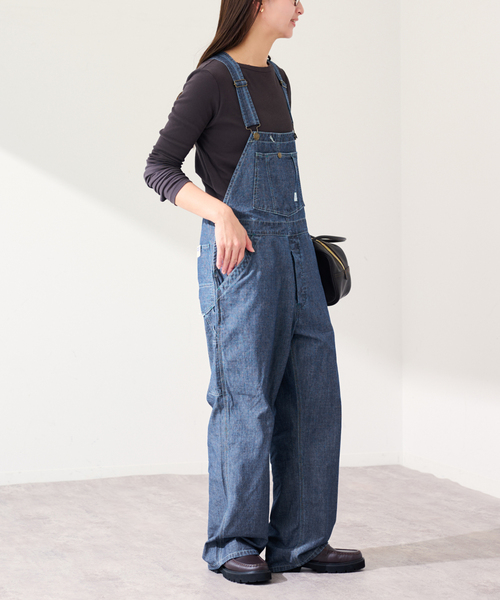 FRAMeWORK（フレームワーク）の「UNION HERCULES/ユニオンヘラクレス MADE インディゴダンガリー オーバー（サロペット/オーバーオール・レディース・ブルー系その他・FREE）」の4枚目の写真
