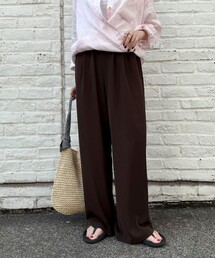 fredy emue | 【ラクなのにきちんと見え】シャラリツイル イージーパンツ(その他パンツ)
